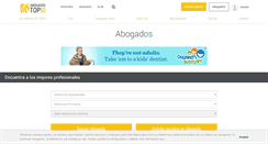 Desktop Screenshot of abogadostop10.com