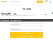 Tablet Screenshot of abogadostop10.com